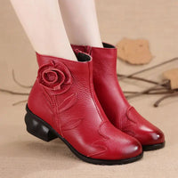 Boots Femme Style Santiag Rose6