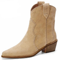 Santiag Beige en Daim